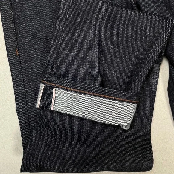 Naked & Famous Blue Super Skinny Guy Stretch Selvedge Denim Jeans Sz 32 Japanese - Picture 7 of 10